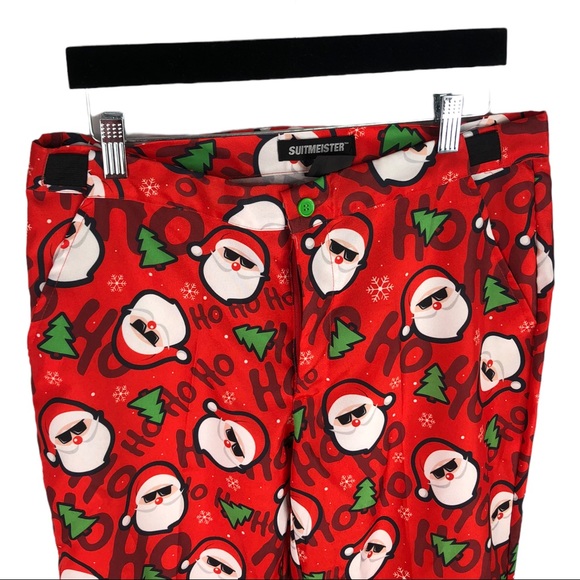 🆕 Suitmeister Cool Santa Christmas 3pc Suit Set Men's Size Medium 38-40R - Picture 4 of 9